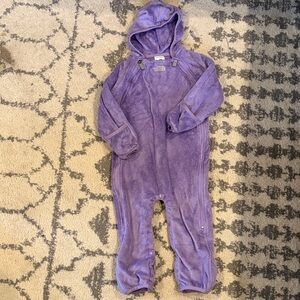The North Face Purple Fleece bunting outfit